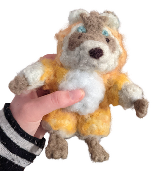 Raccoon, Needle Felting, 2023