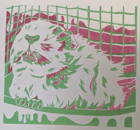 Guineapig, Screen Print, 2020
