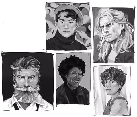 Faces, digital, 2022