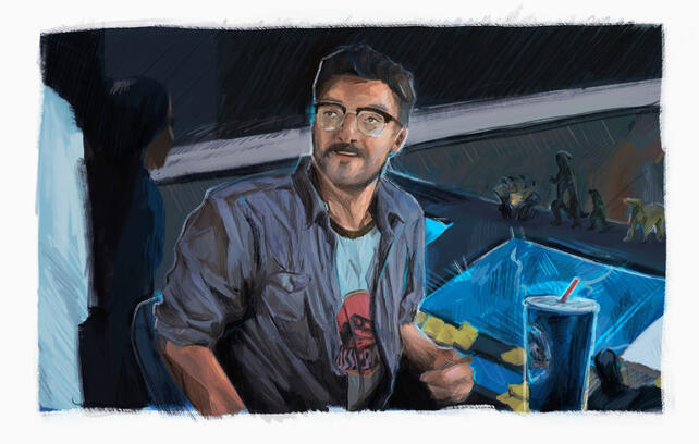 Jurassic redraw, digital, 2021
